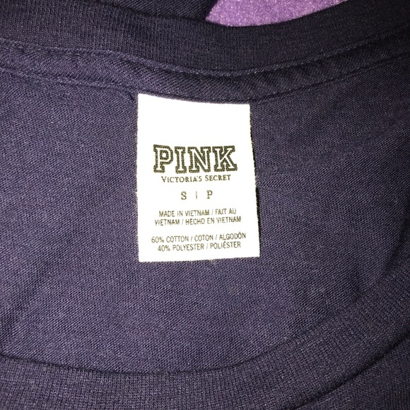 PINK - Purple Scoop Neck Top - Picture 3 of 5